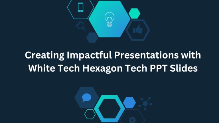 White Tech Hexagon Tech PPT Slides